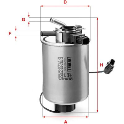 SOFIMA S 4018 NR Fuel Filter - Cartridge filter SOFIMA S 4018 NR Fuel Filter - Cartridge filter