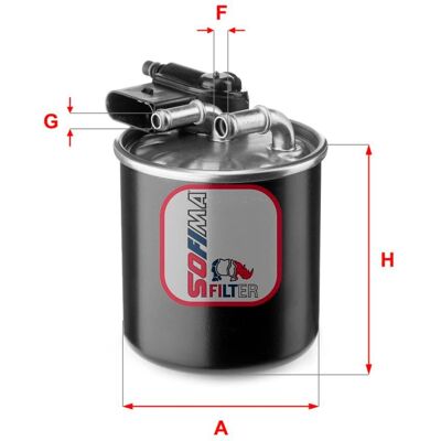 SOFIMA S 4148 NR Fuel Filter - Compatible with Mercedes-Benz A, B, Viano, Sprinter 3.5-t Van SOFIMA S 4148 NR Fuel Filter - Compatible with Mercedes-Benz A, B, Viano, Sprinter 3.5-t Van