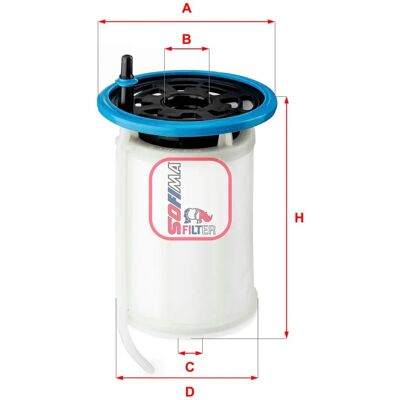 SOFIMA S 6079 NE Fuel Filter - Cartouche filtrante SOFIMA S 6079 NE Fuel Filter - Cartouche filtrante