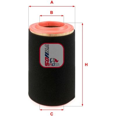 SOFIMA S7A69A Luchtfilter - Kartoen SOFIMA S7A69A Luchtfilter - Kartoen