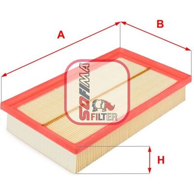 SOFIMA S 3101 A Luftfilter - Filtereinsatz, 46,5mm, 265mm, 147mm SOFIMA S 3101 A Luftfilter - Filtereinsatz, 46,5mm, 265mm, 147mm