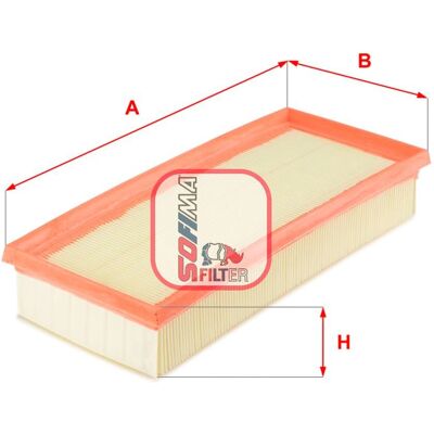 SOFIMA S 3485 A Air Filter - Filter 48.5x290x130 - Air Filter SOFIMA S 3485 A Air Filter - Filter 48.5x290x130 - Air Filter