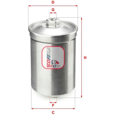 Filtre à Carburant SOFIMA S 1502 B - Pour Ford, Audi Filtre à Carburant SOFIMA S 1502 B - Pour Ford, Audi