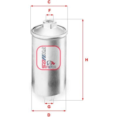 SOFIMA S1504B Fuel Filter - Cartridge Filter SOFIMA S1504B Fuel Filter - Cartridge Filter