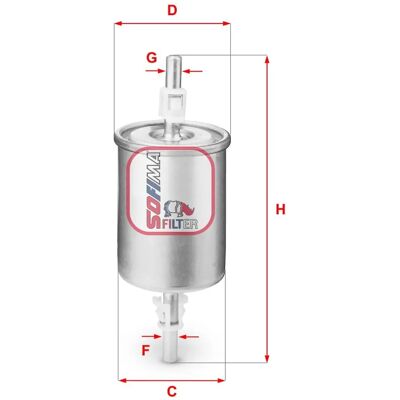 SOFIMA Filtre à carburant S 1515 B - Filtre à carburant SOFIMA Filtre à carburant S 1515 B - Filtre à carburant
