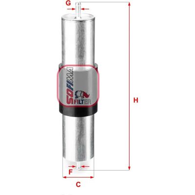 Filtro de Combustível SOFIMA S 1569 B - Cartucho Filtro de Combustível SOFIMA S 1569 B - Cartucho