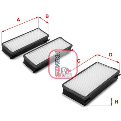 Filtre à Air Habitacle SOFIMA S3070C - Filtre à particules Filtre à Air Habitacle SOFIMA S3070C - Filtre à particules
