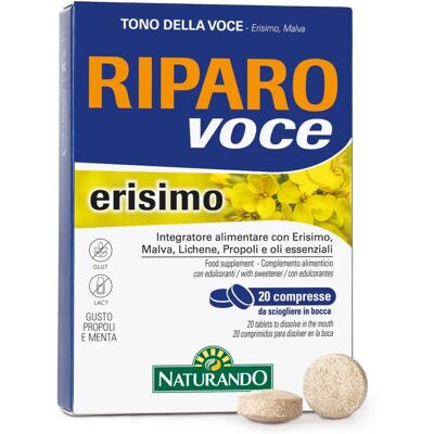 Naturando Riparo Voce Erisimo - 20 Compresse Masticabili - Supporto Voce Naturando Riparo Voce Erisimo - 20 Compresse Masticabili - Supporto Voce