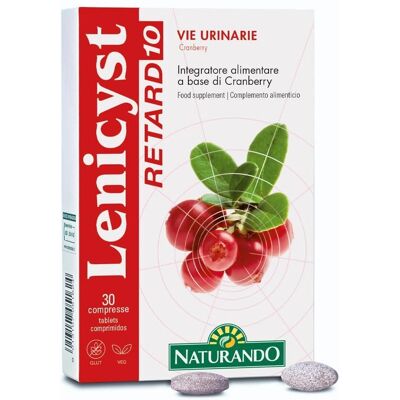 Naturando Lenicyst Retard 10 Cereza de Arándano 30 Comprimidos - Soporte urinario Naturando Lenicyst Retard 10 Cereza de Arándano 30 Comprimidos - Soporte urinario