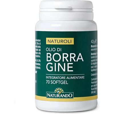 Olio di Borragine Naturando per la Salute della Pelle - 70 Perle Olio di Borragine Naturando per la Salute della Pelle - 70 Perle