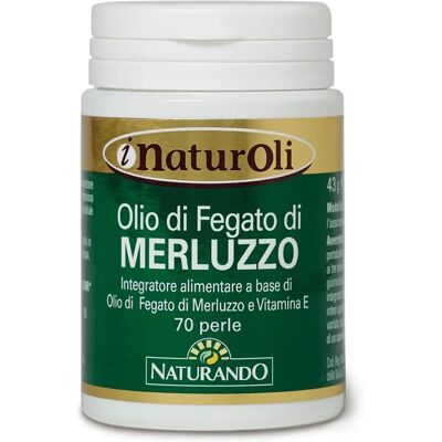 Naturando Marchio - Olio di Fegato di Merluzzo Omega-3 Integratore - 70 Capsule Naturando Marchio - Olio di Fegato di Merluzzo Omega-3 Integratore - 70 Capsule