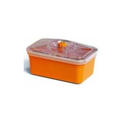 Reber 6750A Contenedor de comida - Rectangular, Naranja, Transparente Reber 6750A Contenedor de comida - Rectangular, Naranja, Transparente