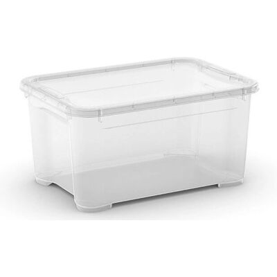 Keter T-BOX XS Contenitore di Stoccaggio - Plastica Trasparente - 38x26.5x19cm Keter T-BOX XS Contenitore di Stoccaggio - Plastica Trasparente - 38x26.5x19cm