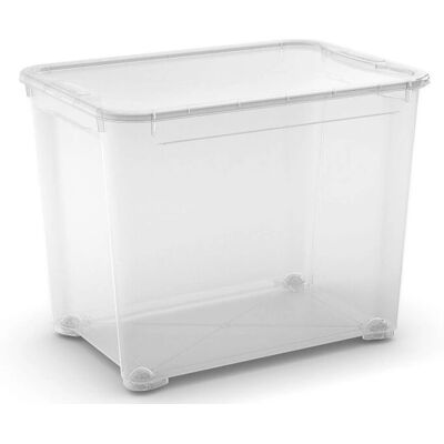 Contenitore TBOX XL di Keter - 70L, Impilabile, Trasparente Contenitore TBOX XL di Keter - 70L, Impilabile, Trasparente