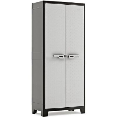 Armoire de rangement extérieure Keter - 80x44x182cm - Gris - Résistant aux intempéries - Publicité Armoire de rangement extérieure Keter - 80x44x182cm - Gris - Résistant aux intempéries - Publicité