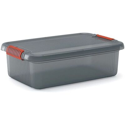 KIS K Latch Aufbewahrungsbox M - 28L - Grau - Robustes Kunststoff KIS K Latch Aufbewahrungsbox M - 28L - Grau - Robustes Kunststoff