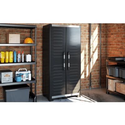 KETER Hochschrank XL - Verstellbare Regale & Leise Scharniere KETER Hochschrank XL - Verstellbare Regale & Leise Scharniere