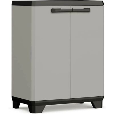 Keter Úložný skříň - Šedá a černá - 68x39x90cm - Úložný kabinet Keter Úložný skříň - Šedá a černá - 68x39x90cm - Úložný kabinet