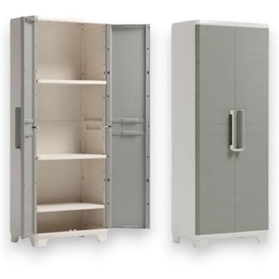Armoire d'extérieur Linear Wood Keter - 173x68x39 cm - Publicité Armoire d'extérieur Linear Wood Keter - 173x68x39 cm - Publicité