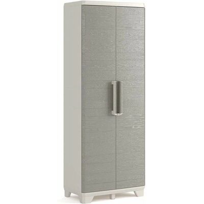 Armadio Linear Wood di Keter - Spazio Interno-Esterno - 173x68x39 cm Armadio Linear Wood di Keter - Spazio Interno-Esterno - 173x68x39 cm