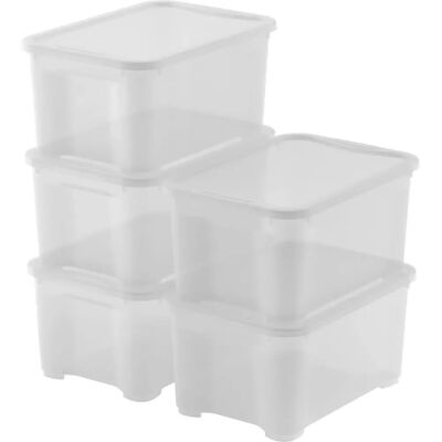Keter T Box XS Förvaringsbehållare - Set med 5 Keter T Box XS Förvaringsbehållare - Set med 5