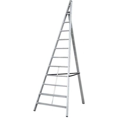 GIERRE Aluminium Landwirtschaftsleiter Trittika 10 Stufen 333cm GIERRE Aluminium Landwirtschaftsleiter Trittika 10 Stufen 333cm