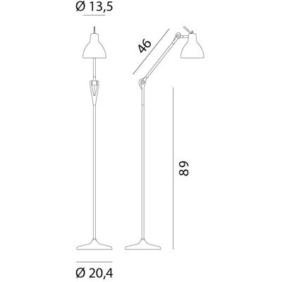 Lampadaire Rotaliana Luxy F1 - Minimaliste, Réglable, Durable - Publicité Lampadaire Rotaliana Luxy F1 - Minimaliste, Réglable, Durable - Publicité