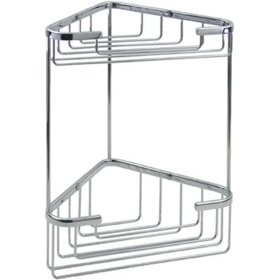KOH-I-NOOR Tilda 45803 Cestino Doppio Angolare Cromato - Accessorio Bagno KOH-I-NOOR Tilda 45803 Cestino Doppio Angolare Cromato - Accessorio Bagno