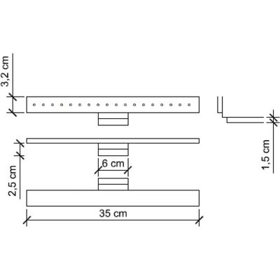 Koh-i-Noor LED-Spiegelleuchte 35cm - Badezimmerzubehör Koh-i-Noor LED-Spiegelleuchte 35cm - Badezimmerzubehör