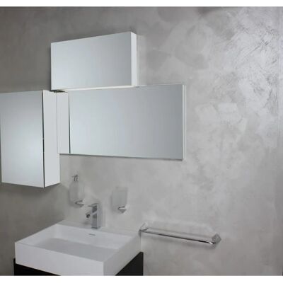 Koh-I-Noor CHIMERA 3D 130x40x90 - Edelstahl - 5mm Glas - Spiegel Koh-I-Noor CHIMERA 3D 130x40x90 - Edelstahl - 5mm Glas - Spiegel