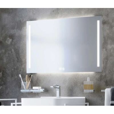Koh-i-Noor Duo LED Spiegel - Kristallglas, 80x60cm, Elox Aluminium Koh-i-Noor Duo LED Spiegel - Kristallglas, 80x60cm, Elox Aluminium