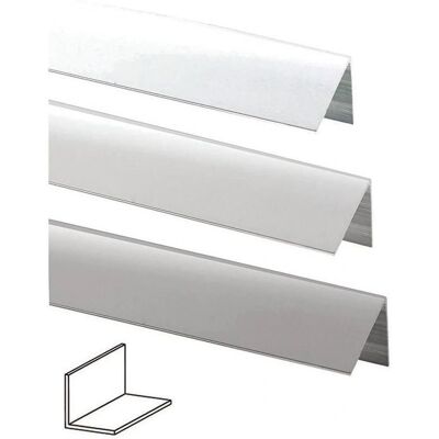 Profilo angolare Tecnomat in alluminio - 20x20x1 mm - 1 m Argento Satinato Profilo angolare Tecnomat in alluminio - 20x20x1 mm - 1 m Argento Satinato