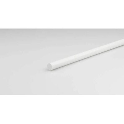 Tubo rotondo pieno in PVC Bricoman Ø 10 mm 1 M Bianco Tubo rotondo pieno in PVC Bricoman Ø 10 mm 1 M Bianco