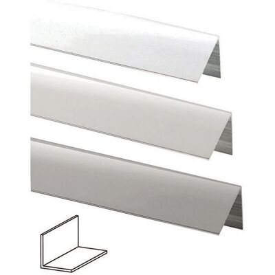 Profilo in alluminio Arcansas 20x20x1 mm - 1m, Argento lucido - Profilo Profilo in alluminio Arcansas 20x20x1 mm - 1m, Argento lucido - Profilo