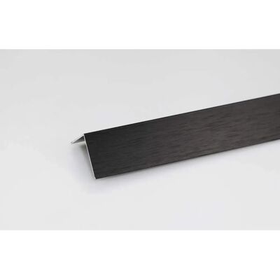 Úhlový profil z hliníku Bricoman 30x15x1 mm 1 M Černý Kartáčovaný Úhlový profil z hliníku Bricoman 30x15x1 mm 1 M Černý Kartáčovaný
