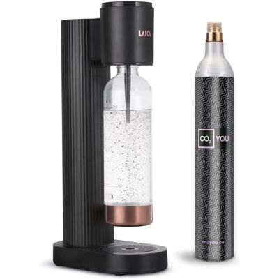 Máquina de Agua con Gas Laica - Modelo HI8200L - Manual, Negro Máquina de Agua con Gas Laica - Modelo HI8200L - Manual, Negro