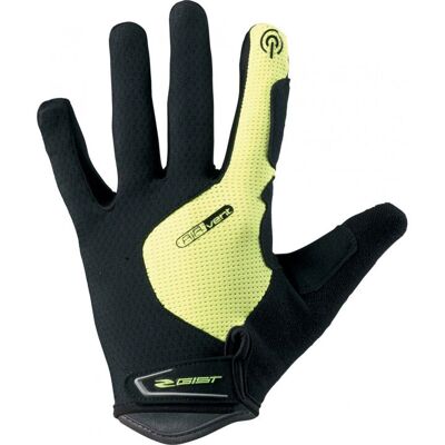 Guanti da Ciclismo Gist Hero Giallo/Nero - Lunghezza Guanti da Ciclismo Gist Hero Giallo/Nero - Lunghezza