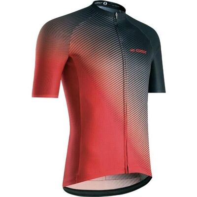 Maillot Gist Flow Rouge/Noir - Maillot de cyclisme - Publicité Maillot Gist Flow Rouge/Noir - Maillot de cyclisme - Publicité