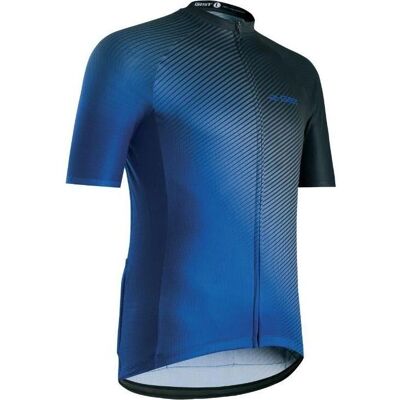 Maillot Gist Flow pour hommes à manches courtes Bleu/Noir - Maillot de cyclisme - Publicité Maillot Gist Flow pour hommes à manches courtes Bleu/Noir - Maillot de cyclisme - Publicité