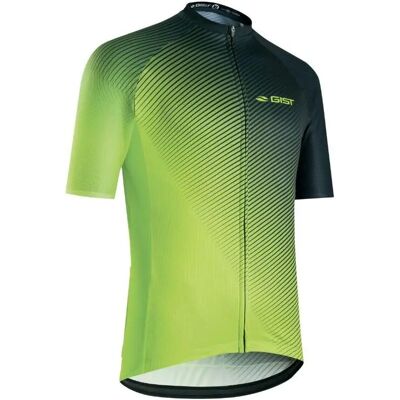 Maillot Gist Flow course à manches courtes - Jaune/Noir - Vélo de route - Publicité Maillot Gist Flow course à manches courtes - Jaune/Noir - Vélo de route - Publicité