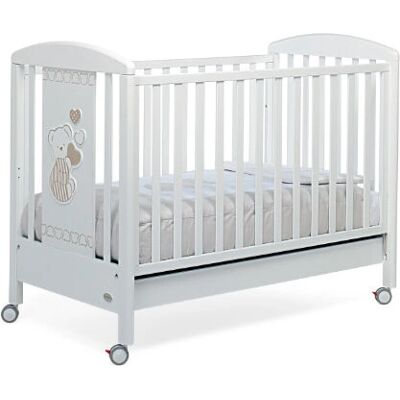 Foppapedretti Dolcecuore 500 Lettino - Lettino, Bianco, Sponda regolabile, Decorazioni morbide al tatto Foppapedretti Dolcecuore 500 Lettino - Lettino, Bianco, Sponda regolabile, Decorazioni morbide al tatto