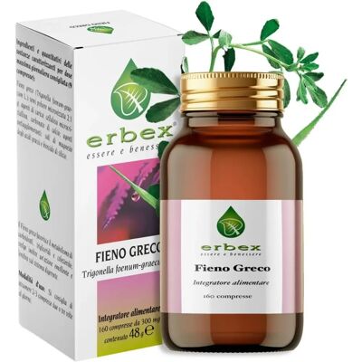 Erbex Fieno Greco - Supporto Metabolismo e Digestione - 160 Compresse Erbex Fieno Greco - Supporto Metabolismo e Digestione - 160 Compresse