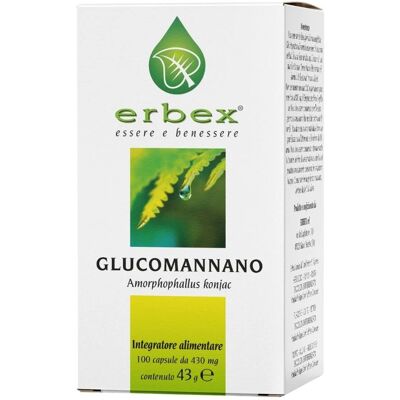 Erbex Glucomannano 100 Capsule - Supporto alla Perdita di Peso Erbex Glucomannano 100 Capsule - Supporto alla Perdita di Peso