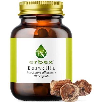 Erbex Boswellia - Supporto articolare - Antinfiammatorio - 100 Capsule Erbex Boswellia - Supporto articolare - Antinfiammatorio - 100 Capsule