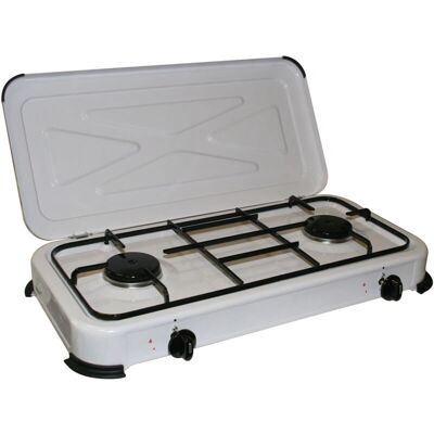 NIKLAS Modello BG-02C - Fornello a gas portatile con 2 fuochi NIKLAS Modello BG-02C - Fornello a gas portatile con 2 fuochi
