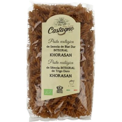Castagno Espirales de Khorasan Integrales - Pasta Orgánica Castagno Espirales de Khorasan Integrales - Pasta Orgánica