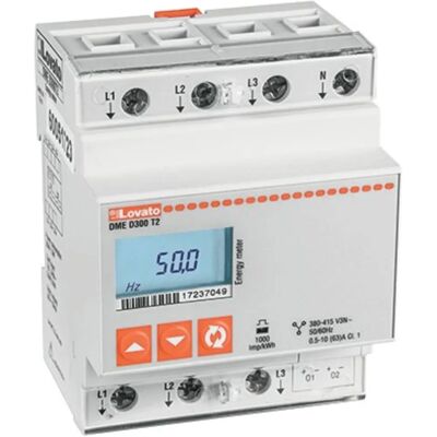 Compteur d'énergie Lovato Electric Modèle DMED300T2 - Numérique Triphasé - 80A - Publicité Compteur d'énergie Lovato Electric Modèle DMED300T2 - Numérique Triphasé - 80A - Publicité