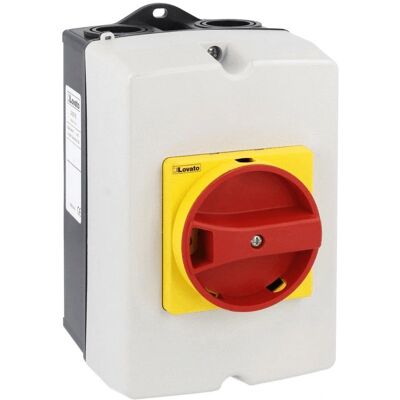 Lovato GAZ032T4 Interruttore rotativo da parete - 4 poli, 32A, IP65 Lovato GAZ032T4 Interruttore rotativo da parete - 4 poli, 32A, IP65