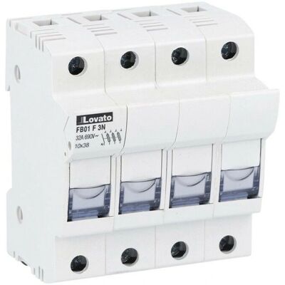 Lovato Electric - FB01F3N - 3P+N - 10x38 - Portafusibili Lovato Electric - FB01F3N - 3P+N - 10x38 - Portafusibili