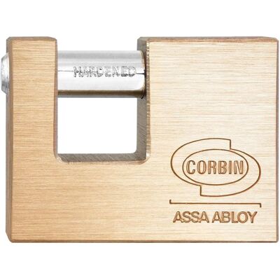 Candado rectangular de latón Corbin L.311.70 - Seguridad pesada Candado rectangular de latón Corbin L.311.70 - Seguridad pesada